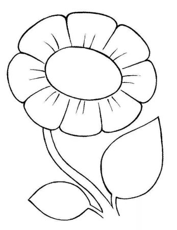 Раскраска цветочек