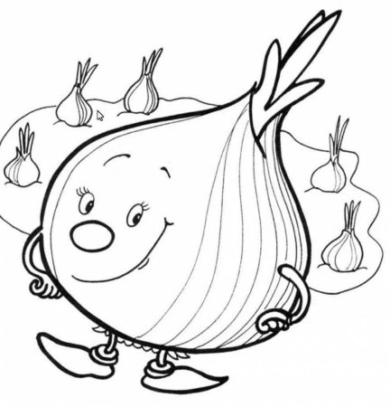 Раскраска. Овощи.