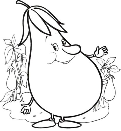 Раскраска. Овощи.