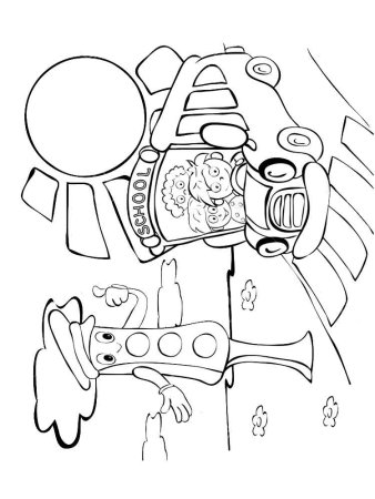 Светофор раскраска