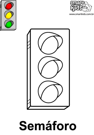 Светофор раскраска для детей 3-4 лет