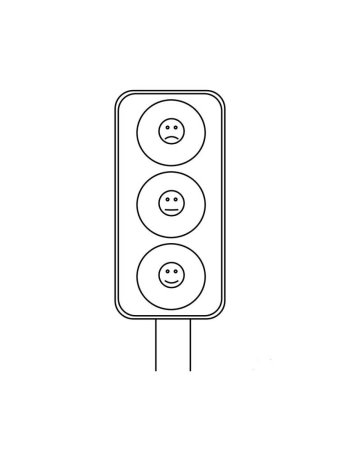 Светофор картинка для детей раскраска