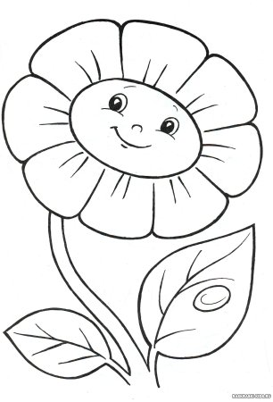 Ромашка раскраска для детей