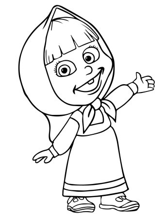 Раскраска. Маша