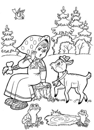 Раскраски из сказок