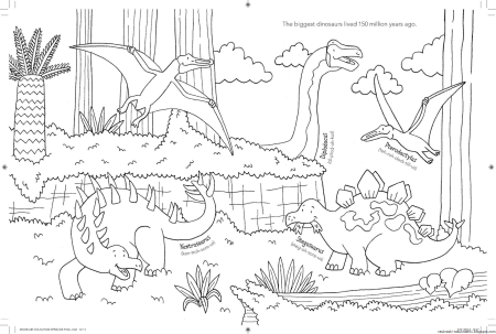 Динозавр раскраска для детей