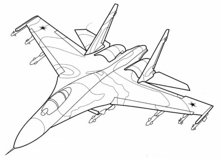 Су 34 раскраска