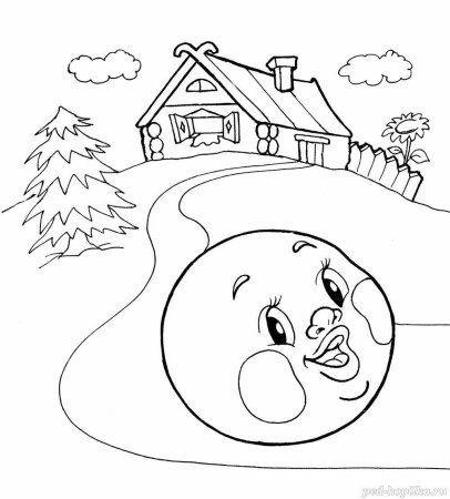 Колобок рисунок