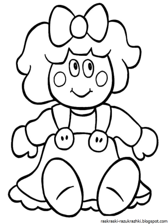 Кукла для раскрашивания для детей