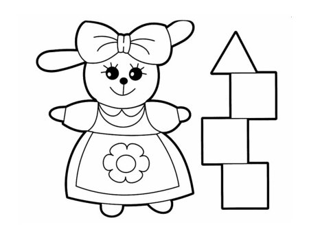 Кукла контурный рисунок