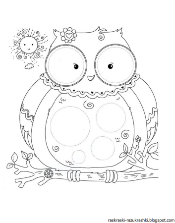 Раскраска Совушка