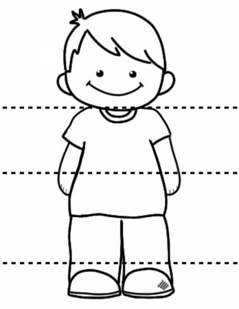 Части тела раскраска для детей