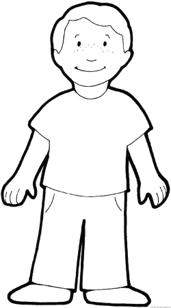 Фигурка человечка для вырезания