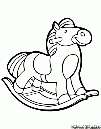 Лошадка раскраска для малышей