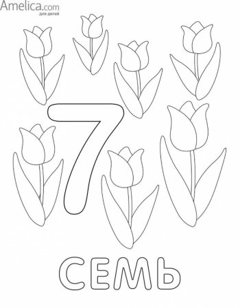 Раскраска цифры