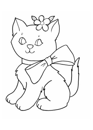 Котенок. Раскраска