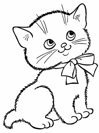 Раскраска для девочек котики