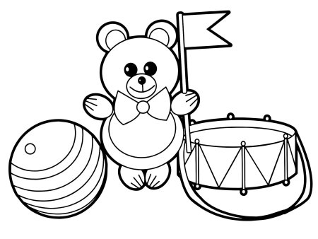 Раскраска. Игрушки