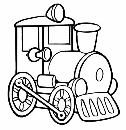 Раскраски. Паровоз