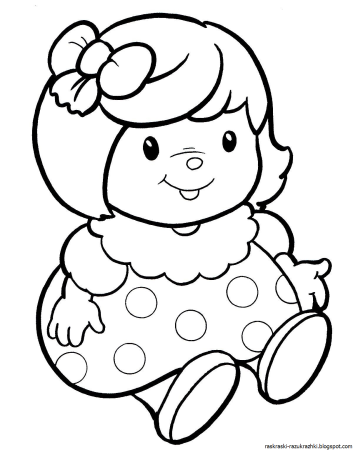 Раскраска кукла