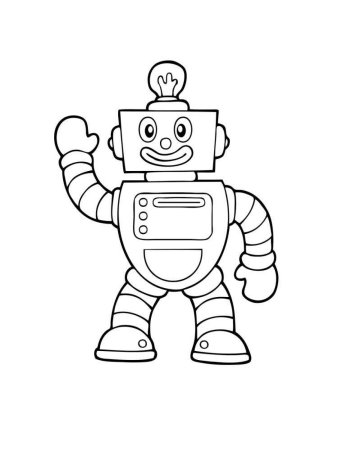 Раскраски. Роботы