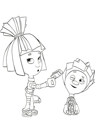 Раскраска "Фиксики"