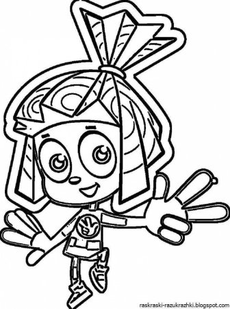 Раскраска Фиксики Симка