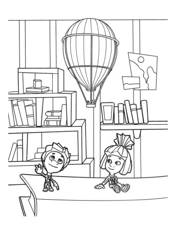 Симка и Нолик раскраска