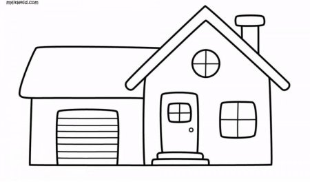 Раскраски домики для детей 4-5 лет