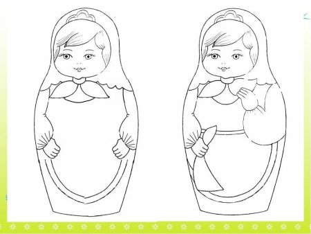 Рисование матрешки