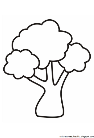 Дерево с яблоками раскраска