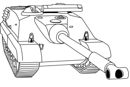 Раскраска танк