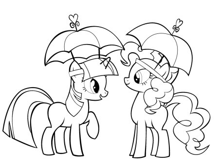 My little Pony раскраска Пинки Пай