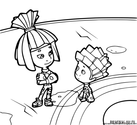 Раскраска Фиксики Файер