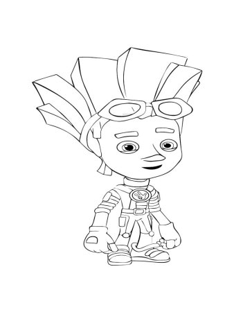 Фиксики раскраска Папус