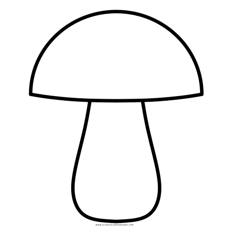 Гриб раскраска