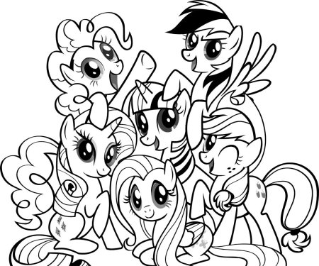 My little poni раскраска