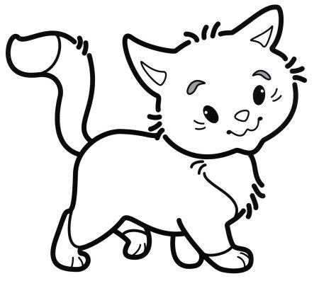 Раскраска. Котики