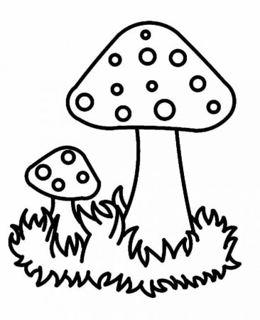 Раскраски грибы, Раскраска Грибы для детей растения.