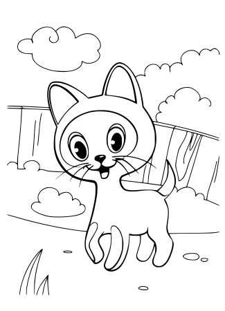 Котенок. Раскраска