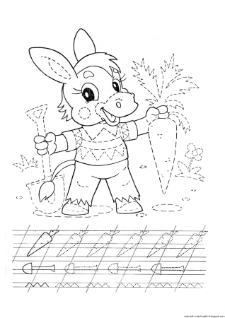 Пропись раскраска для дошкольников