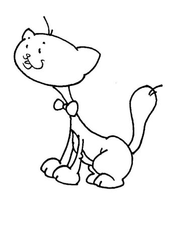 Котенок пух раскраска