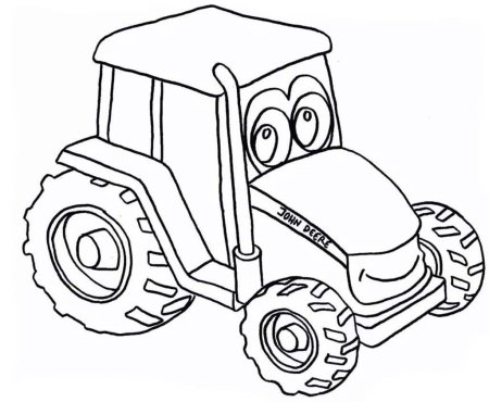 Raskraska для детей Traktor