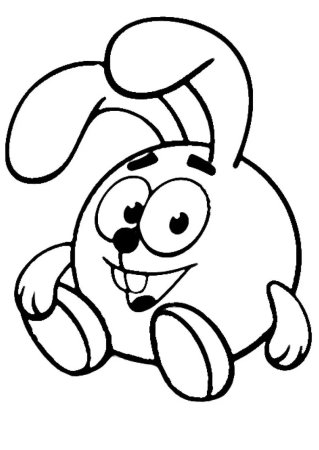 Раскраска Смешарики Крош