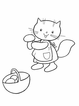 Раскраска. Котики