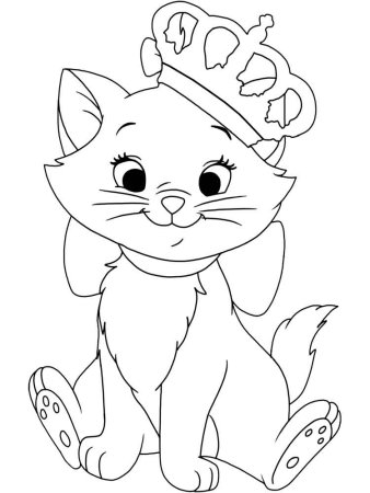 Раскраска кошечка