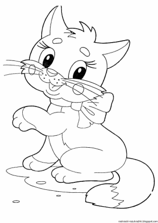 Раскраска кот