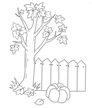 Осенние раскраски для малышей