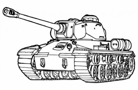 Танк т-34 раскраска для детей