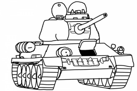 Танк т-34-85 раскраска